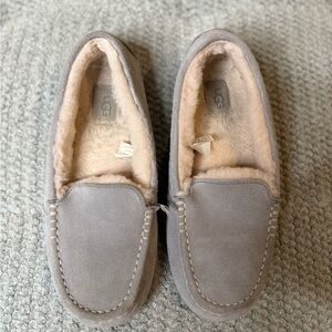 UGG Gray Suede Slippers